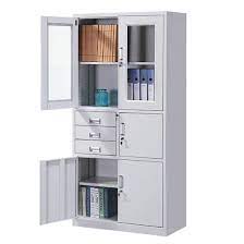 Steel filling cabinet with safe box