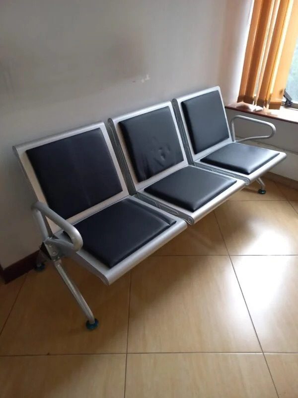 3-Link Heavy padded office visitor's bench
