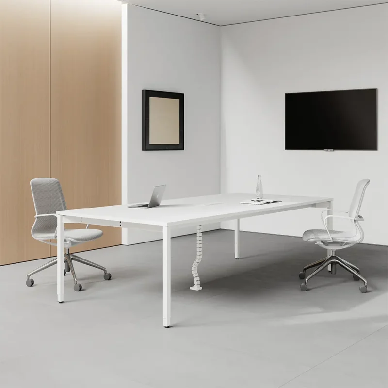2.4 Meters Boardroom Office Table(White)