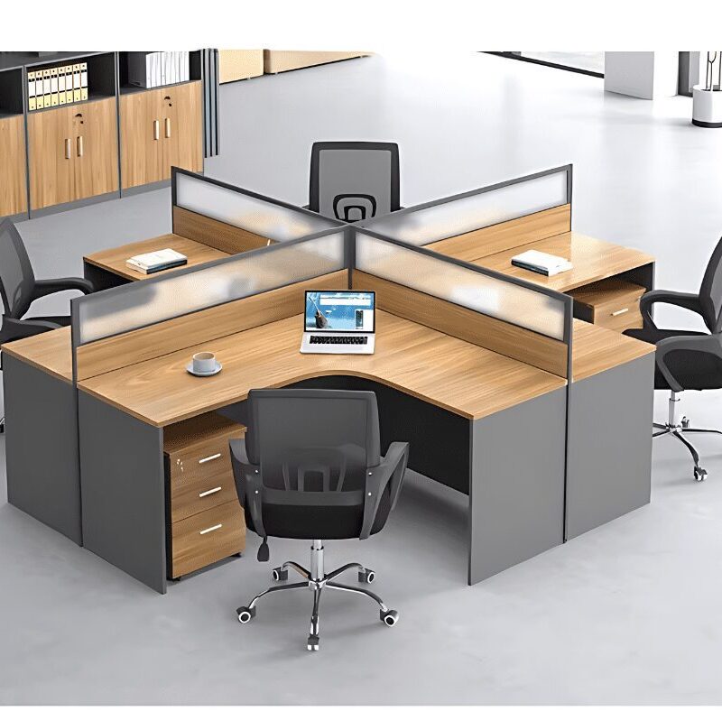 L-Shaped Modern Office Workstation