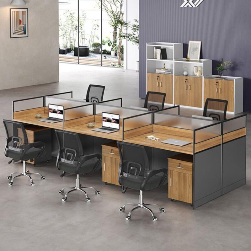 6 Way Workstation + Clerical Seats