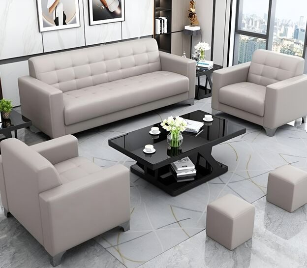 Executive 5-seater office sofa set