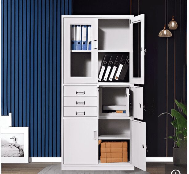 Filing cabinet with safe