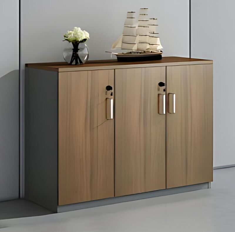 3-Door Wooden Office Credenza