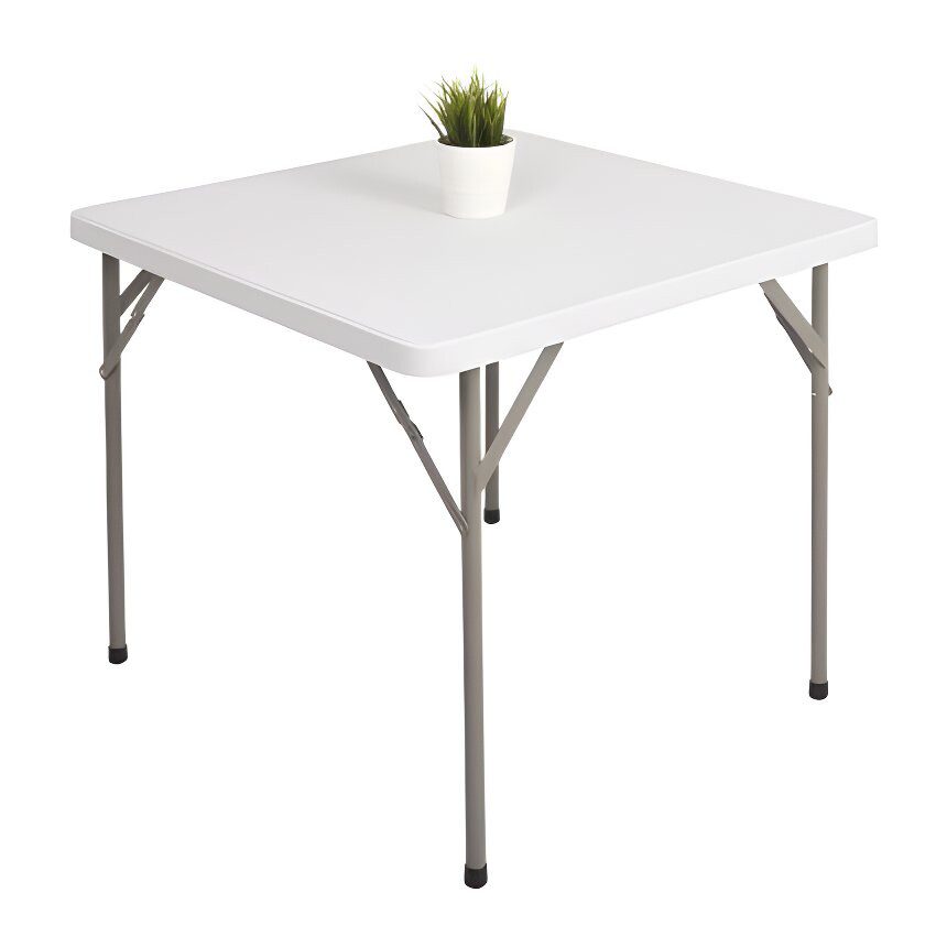 White Plastic Folding Table