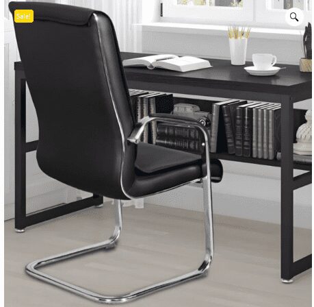 Leather visitor's seat